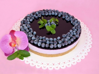 Cheesecake ai mirtilli neri
